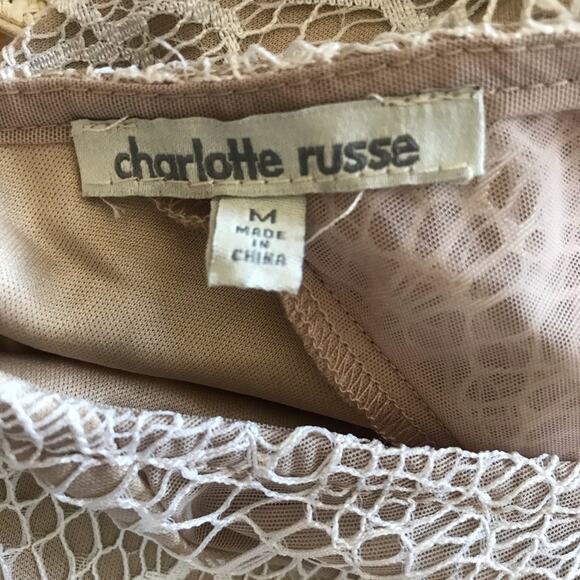 Charlotte Russe Lace Dress Sz M - Picture 9 of 10